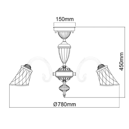 Потолочная люстра MW-Light Ариадна 450019208