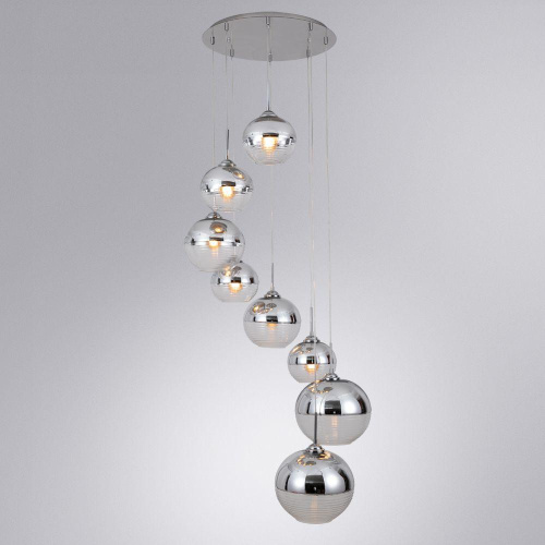 Подвесная люстра Arte Lamp Wave A7760SP-8CC Подвесная люстра Arte Lamp Wave A7760SP-8CC