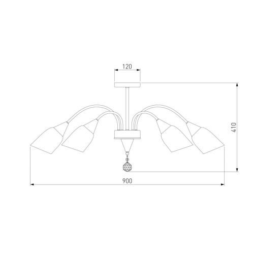 Потолочная люстра Eurosvet 30149 золото
