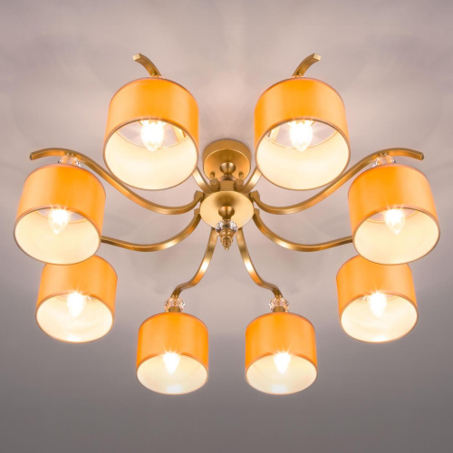 Потолочная люстра Eurosvet 60070/8 перламутровое золото