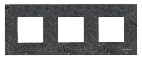 Рамка 3-постовая ABB Zenit сланец 2CLA227300N2201