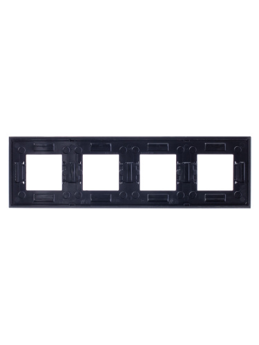 Рамка 4-постовая ABB Zenit антрацит 2CLA227400N1801