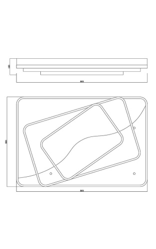 Потолочный светодиодный светильник Moderli Tress V1080-CL
