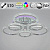 Потолочная светодиодная люстра Reluce 09812-3.3-3+3D CR (RGB)