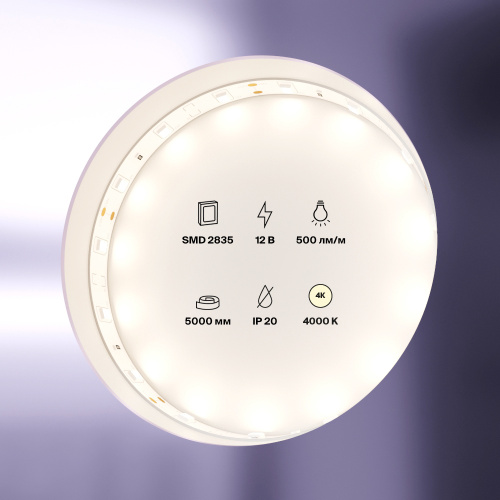 Светодиодная лента Maytoni Technical 4,8W/m 60LED/m 2835SMD дневной белый 5M 10103 Светодиодная лента Maytoni Technical 4,8W/m 60LED/m 2835SMD дневной белый 5M 10103