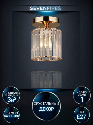 Потолочный светильник Seven Fires Lorink WD3520/1C-FGD-CL