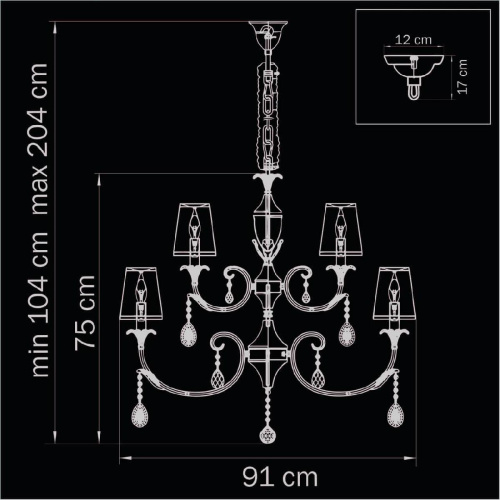 Подвесная люстра Lightstar Cappa 691154