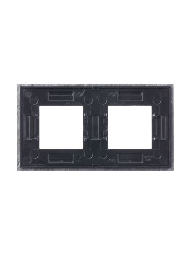 Рамка 2-постовая ABB Zenit сланец 2CLA227200N2201