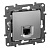 Розетка компьютерная RJ45 Legrand Etika 5 кат UTP алюминий 672441