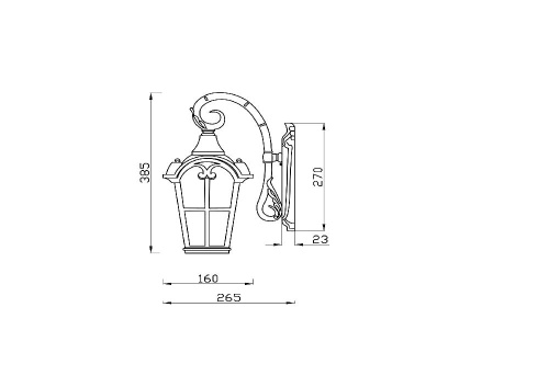 Настенный светильник Maytoni Outdoor O413WL-01BZ Настенный светильник Maytoni Outdoor O413WL-01BZ