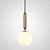 Подвесной Светильник Raffin Gold/White By Imperiumloft
