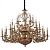 Подвесная люстра Lucia Tucci Firenze 1780.30.3 Antique Gold