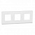 Рамка 3-постовая Schneider Electric Unica New NU600689