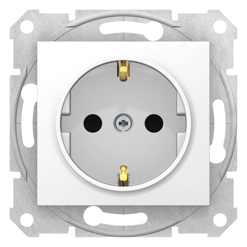 Розетка Schneider Electric Sedna с з/к со шторками 16A 250V SDN3001721