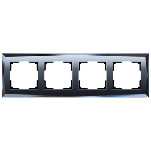 Рамка Werkel Diamant на 4 поста черный WL08-Frame-04 4690389054426