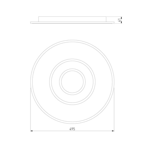 Потолочный светодиодный светильник Eurosvet Just 90219/1 белый/ серый