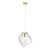 Подвесной светильник Crystal Lux NUESTRO SP1 GOLD/TRANSPARENT