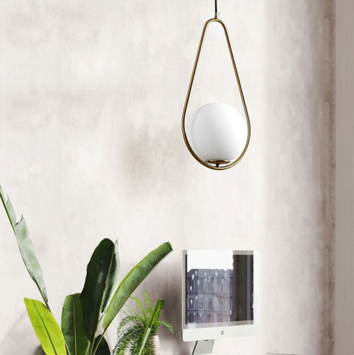 Подвесной Светильник Hoop Drop Brass By Imperiumloft