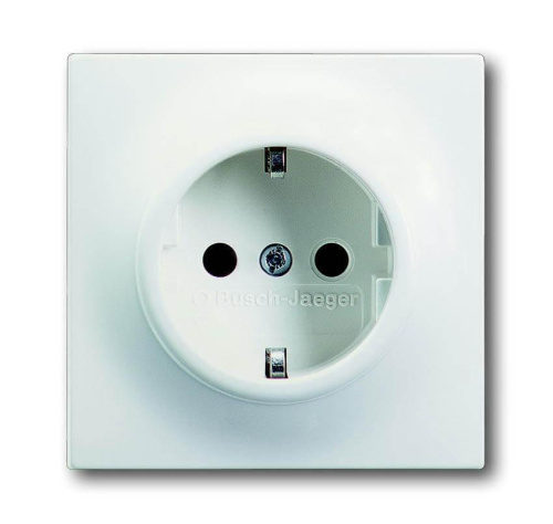 Розетка ABB Impuls Schuko с/з 16A 250V безвинтовой зажим белый бархат 2CKA002011A3891 Розетка ABB Impuls Schuko с/з 16A 250V безвинтовой зажим белый бархат 2CKA002011A3891