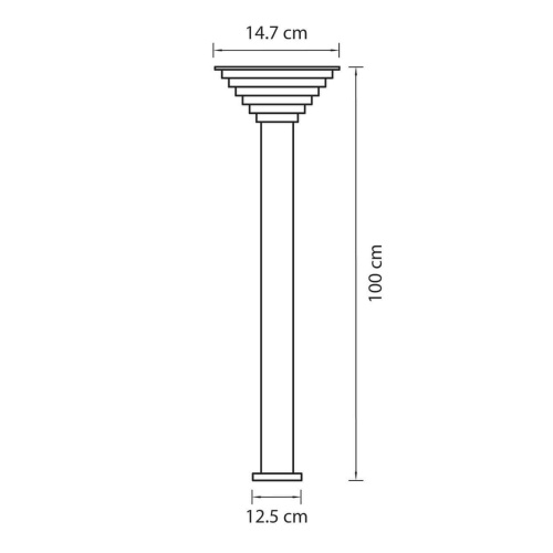 Уличный светодиодный светильник Lightstar Piatto 379747