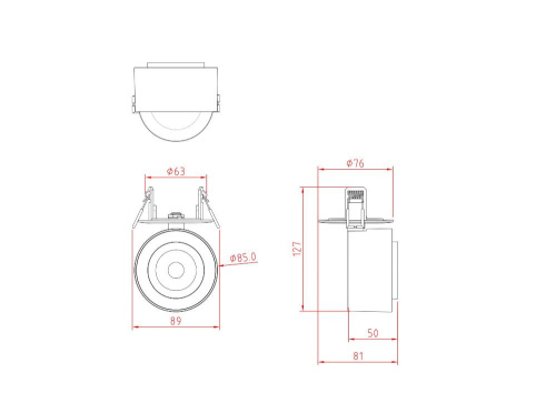 Встраиваемый светодиодный спот Maytoni Treo C063CL-L12W3K Встраиваемый светодиодный спот Maytoni Treo C063CL-L12W3K