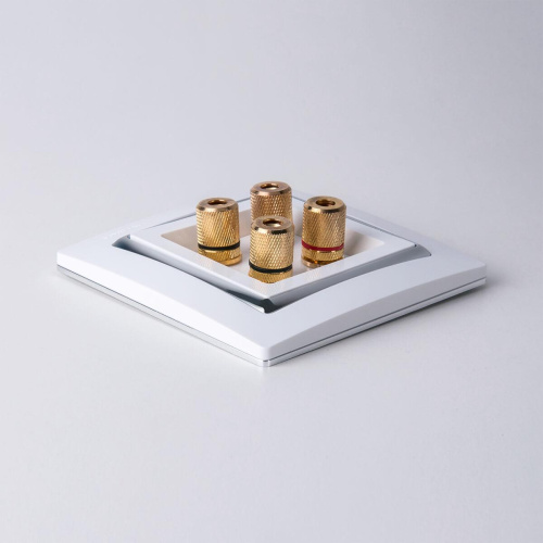 Акустическая розетка Werkel х4 белая WL01-AUDIOx4 4690389059155