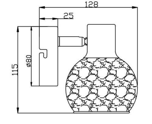 Спот Rivoli Craquelure 7008-701