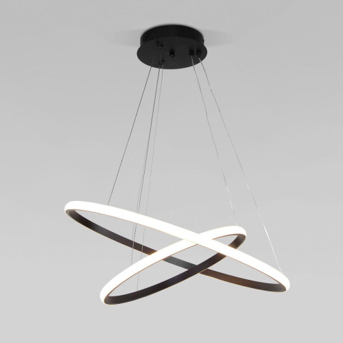 Подвесной светодиодный светильник Eurosvet Collars 90264/2 черный Подвесной светодиодный светильник Eurosvet Collars 90264/2 черный