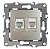 Розетка комбинированная RJ45+RJ11 ЭРА 12 12-3109-04 Б0018251