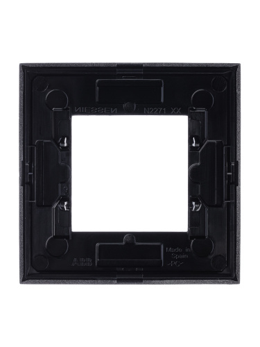 Рамка 1-постовая ABB Zenit серебро 2CLA227100N1301