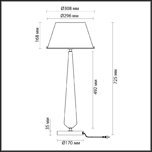 Настольная лампа Odeon Light Tower 4852/1T