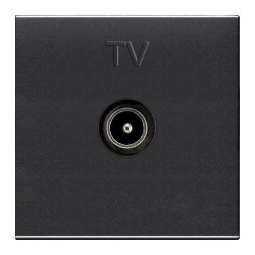 Розетка TV ABB Zenit антрацит 2CLA225070N1801