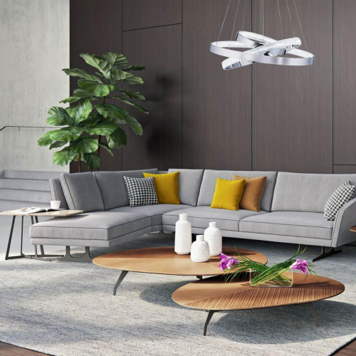 Подвесной светодиодный светильник Eurosvet Smart Posh 90276/3 хром Подвесной светодиодный светильник Eurosvet Smart Posh 90276/3 хром