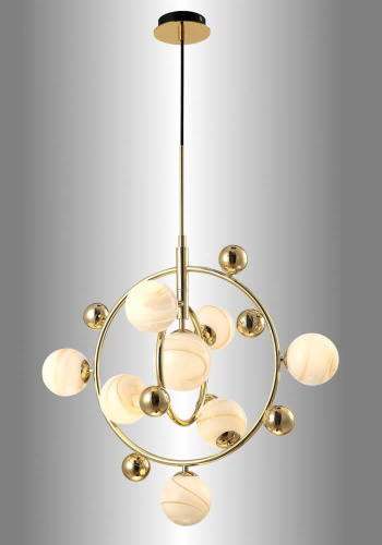 Подвесная люстра Crystal Lux Salvadore SP8V Gold Подвесная люстра Crystal Lux Salvadore SP8V Gold
