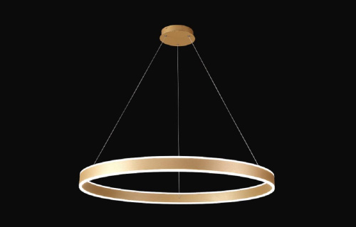 Подвесная люстра Crystal Lux MUCHOS SP88W LED D1000 GOLD Подвесная люстра Crystal Lux MUCHOS SP88W LED D1000 GOLD