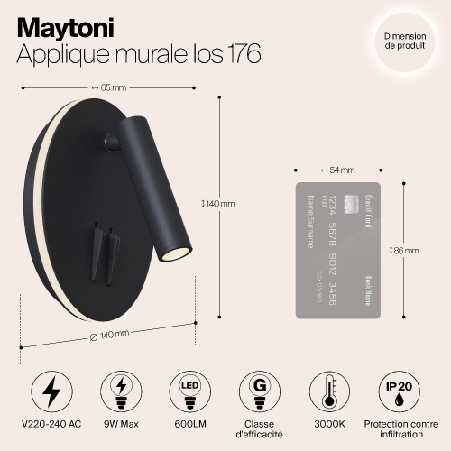 Светодиодный спот Maytoni Ios 176 C176-WL-01-6W-B Светодиодный спот Maytoni Ios 176 C176-WL-01-6W-B