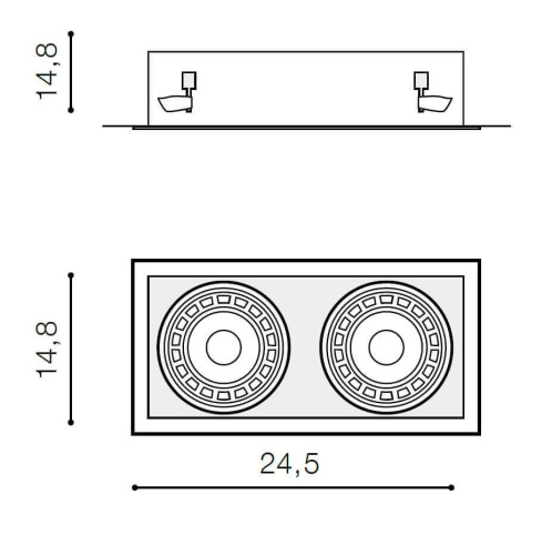 Встраиваемый светильник Azzardo Nova 2 AZ2877