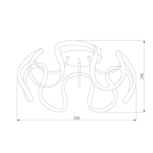 Потолочный светодиодный светильник Eurosvet Alstroemeria 90238/1 белый
