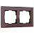Рамка Werkel Favorit на 2 поста мокко WL01-Frame-02 4690389063756