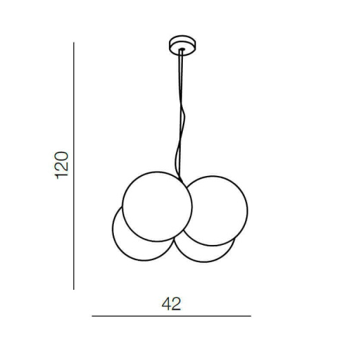 Подвесная люстра Azzardo Aris 4 pendant AZ2056 Подвесная люстра Azzardo Aris 4 pendant AZ2056