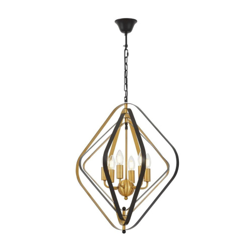 Подвесная люстра Lumina Deco Crulia LDP 8005-6 BK+MD Подвесная люстра Lumina Deco Crulia LDP 8005-6 BK+MD