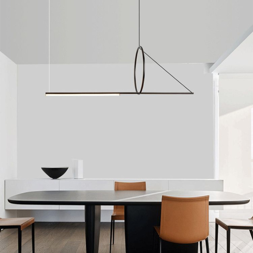 Подвесной Светильник Suspension Cercle Et Trait – Graphite Satine L170 By Imperiumloft