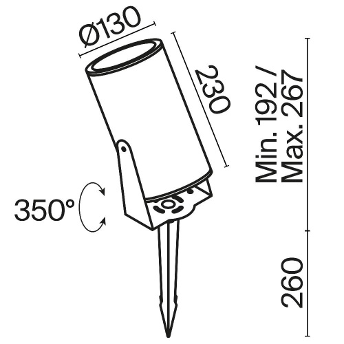 Ландшафтный светильник Outdoor O050FL-L30W3K
