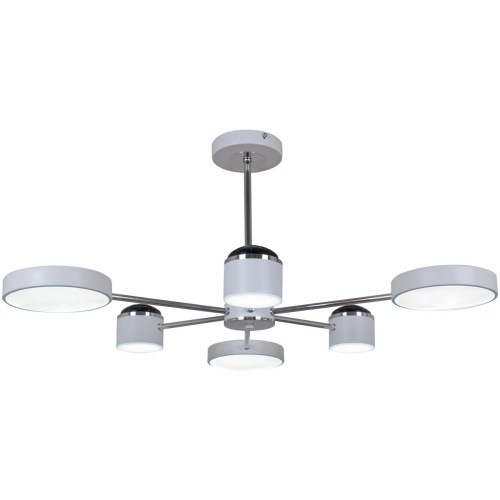 Потолочная светодиодная люстра Reluce 13289-4.3-06 Белый+Хром