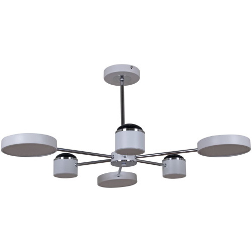 Потолочная светодиодная люстра Reluce 13289-4.3-06 Белый+Хром