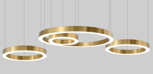 Люстра Light Ring Horizontal D120 Золото By Imperiumloft