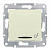 Выключатель кнопочный с синей подсветкой Звонок Schneider Electric Sedna 10A 250V SDN1600447
