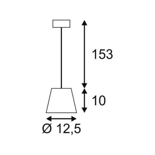 Подвесной светильник SLV Plastra Cone PD 148041