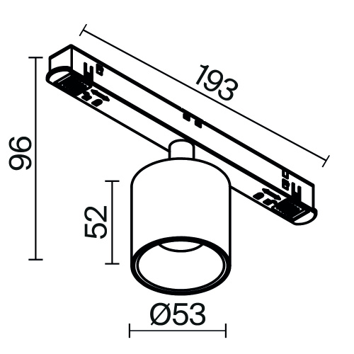 Трековый светильник Technical TR132-4-7W-DS-W