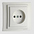 Розетка 2К Mono Electric Larissa 16A 250V винтовое подключение белый 103-191922-116